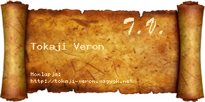 Tokaji Veron névjegykártya